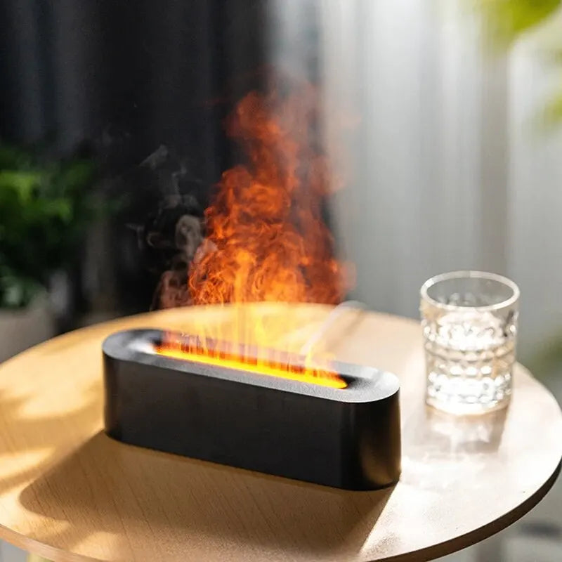 RGB Flame Aroma Diffuser Humidifier