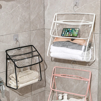 PVC Waterproof Wall Hanging Bag
Towel Clothes Storage Bag
Mobile Phone Bag Toiletries Organizer
Bathroom Shower Accessories