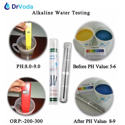 Health Ion Alkaline Hydrogen Water Purifier Stick pH Ionizer outdoor use