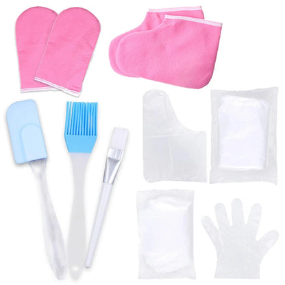 Paraffin Wax Melting Gloves and Booties Wax Heater Protection Kit for Hand Feet Care SPA			               

Wax Hand Foot Gloves for Hand Feet Care SPA Bath Men Women.