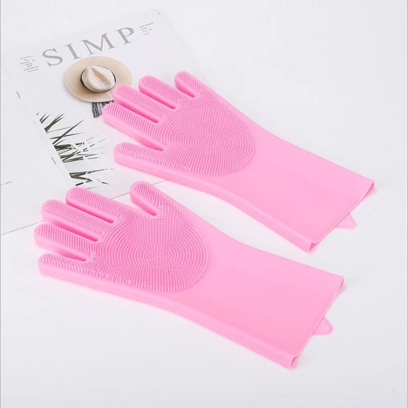 Pet Grooming Bathing Gloves
Dog Cat Bathing Shampoo Scrubber
Magic Massaging Cleaning Glove
Hair Removal Glove
Sponge Silicone Cleaner