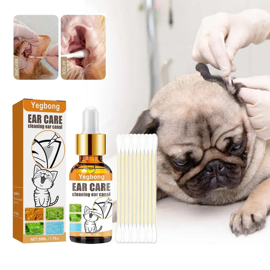 - Ear Cleaner Drops for Cats
- Ear Cleaner Drops for Dogs
- Ear Mites Cleaning Liquid Set