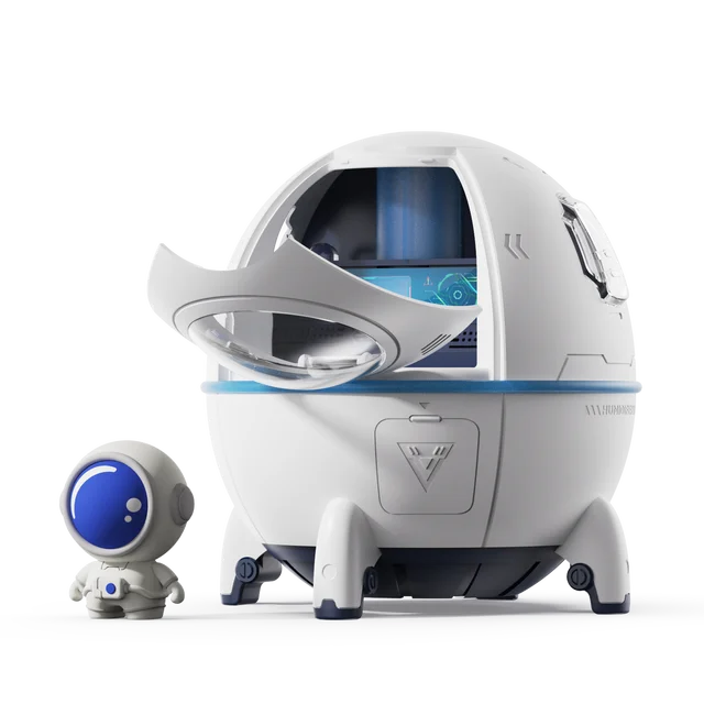 Portable Astronaut Humidifier with LED Light and Aroma Diffuser