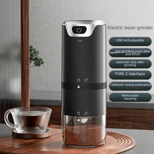 Electric Coffee Grinder - Rechargeable Bean Grinder - Home Use - Small Size