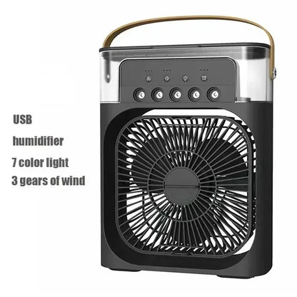 Portable Fan Air Conditioners USB Electric Fan LED Night Light
Water Mist Fun 3 In 1 Air Humidifie For Home