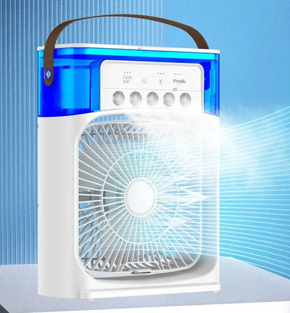 Portable Humidifier Fan Air Conditioner Household Small Air Cooler Hydrocooling Portable Air Adjustment For Office 3 Speed Fan.