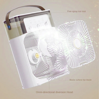 Portable Humidifier Fan Air Conditioner
Household Small Air Cooler
Portable Air Adjustment For Office
3 Speed USB Electric Fan