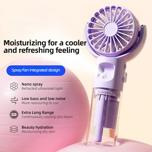 Portable Rechargeable Handheld Spray Fan