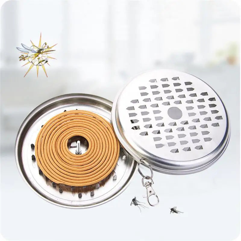 Stainless Steel Mosquito Coil Holder Tray
Spiral Cover Incense Candle Holder Tray