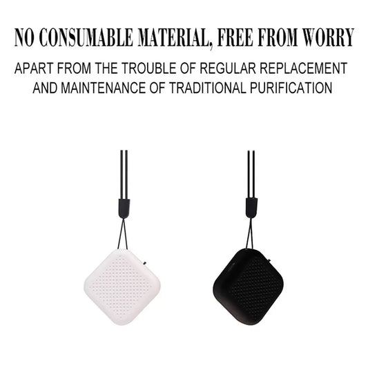 Portable Negative Ion Generator Air Purifier Necklace - Car Pendant Wearable Dust Collector