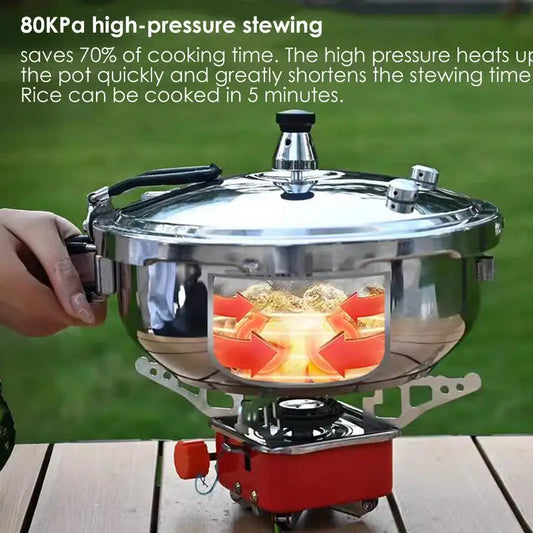 Small Folding Stainless Steel Pressure Cooker