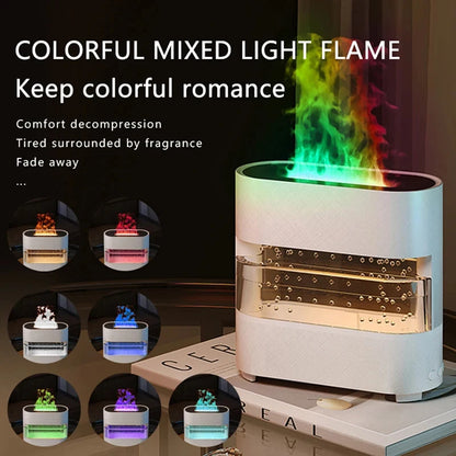 Raindrop Flame Air Aroma Diffuser Humidifier
Rainfire Flame Colors Noiseless Essential Oil Diffuser 300ML