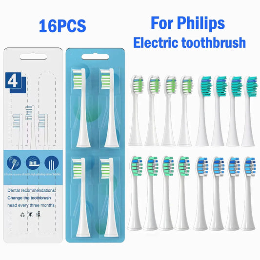 Replacement Brush Heads for Philips Sonicare Toothbrush HX3 HX6 HX9 Series - HX3210 3211 6150 6500 6510 6530 9342 6730