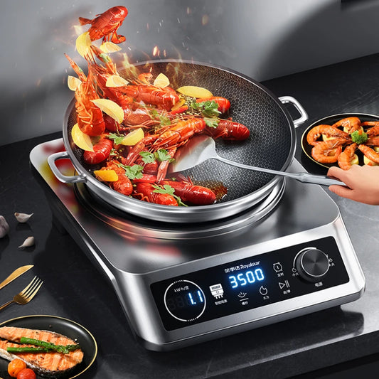 Royalstar Commercial Induction Cooker 3500W Electric Frying Pan