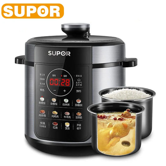 SUPOR Electric Pressure Cooker 5L
Electric Rice Cooker Graphic Display
Multifunction Menu Electric Cooker