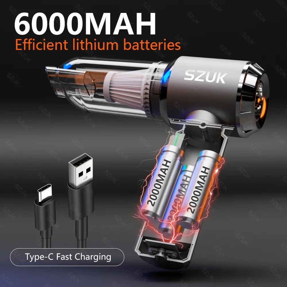 Mini Car Vacuum Cleaner Portable Powerful Cleaning Machine Handheld