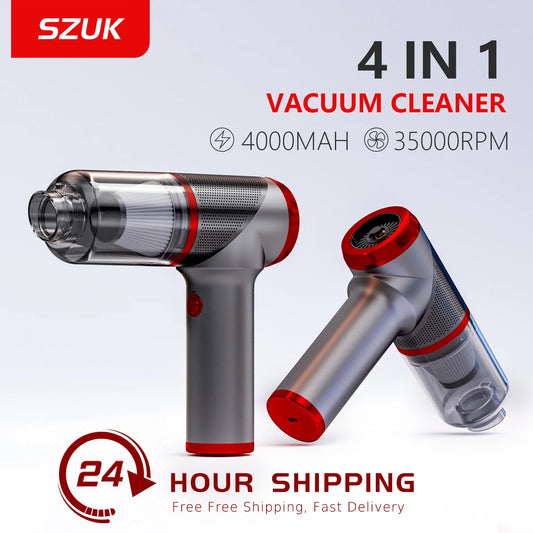 SZUK Mini Car Vacuum Cleaner - High Power Wireless Handheld Portable - Car&Home Dual-use Hand Vacuum Cleaner
