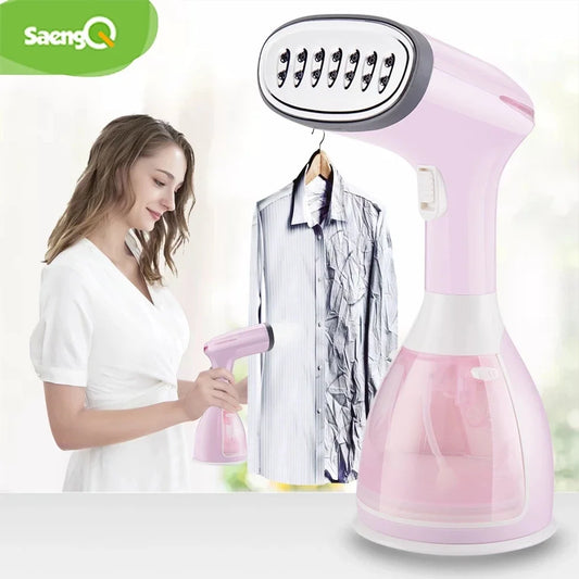SaengQ Handheld Garment Steamer 1500W Electric Household Fabric Steam Iron 280ml Portable Vertical Fast-Heat For Clothes Ironing.