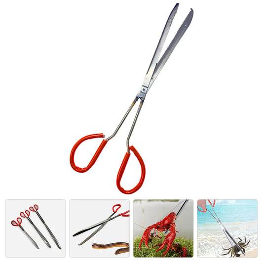 Sea Fish Clip Crab Garbage Metal Seafood Nonslip Loach Tong Eel Multi-use Household Clips Clamps Iron Abs.