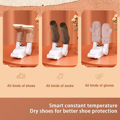 Portable Electric Shoe Dryer Heater Deodorizer Dehumidifier Foot Warmer Machine