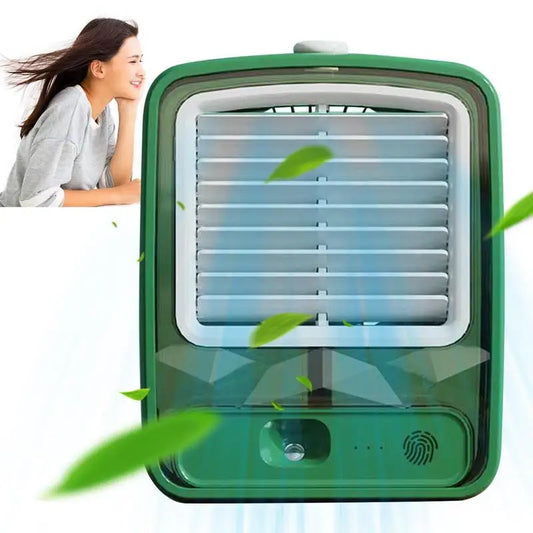 Small Air Conditioner 3 In 1 Personal Air Conditioner Fan Portable Evaporative Cooler With Large Water Tank For Living Room Den.