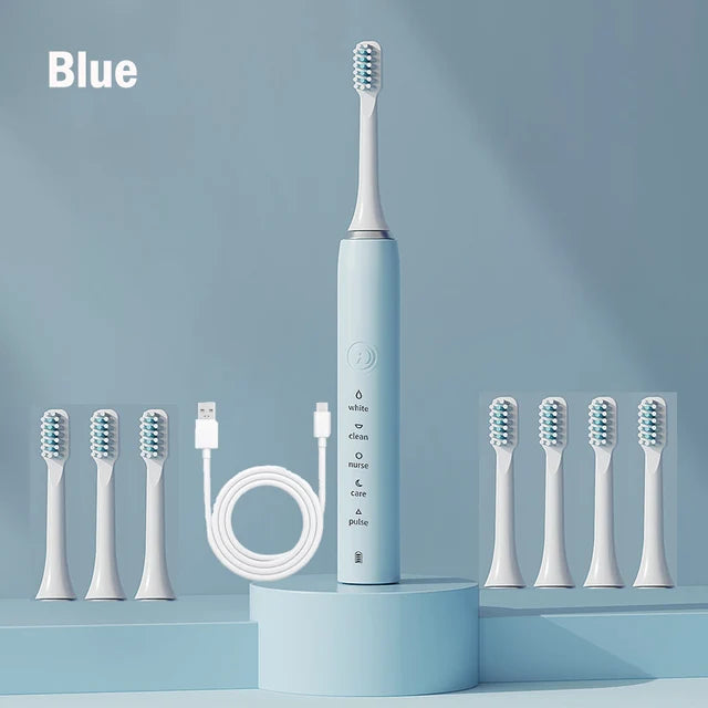 Sonic Electric Toothbrush Rechargeable Tooth Brushes Adult Timer Washable New Ultrasonic Electronic Whitening Cleaning Teeth.