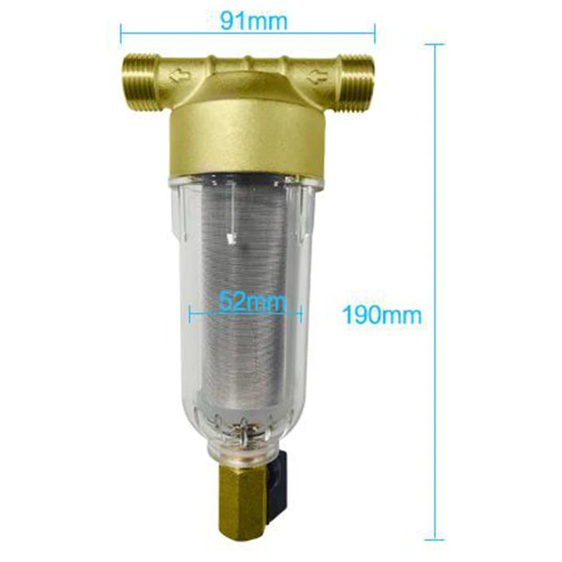 Spin Down Sediment Filter
Reusable Whole House Sediment Water Pre Filter
40-60 Micrometre Whole House Water Filter