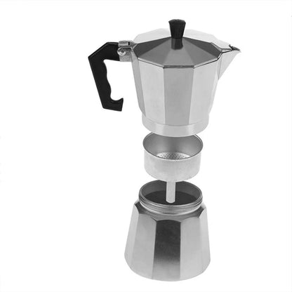 Stainless Espresso Maker
Latte Coffee Maker
Italian Moka Espresso
Cafeteira Percolator Pot
1cup/3cup/6cup Stovetop Coffee Maker