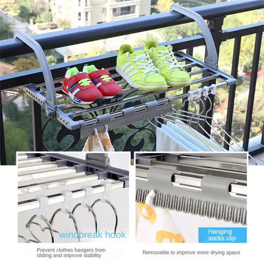 Stainless Steel Balcony Shoe Rack
Folding Window Diaper Drying Rack
Laundry Clothes Dryer Portable
Towel Storage Rack