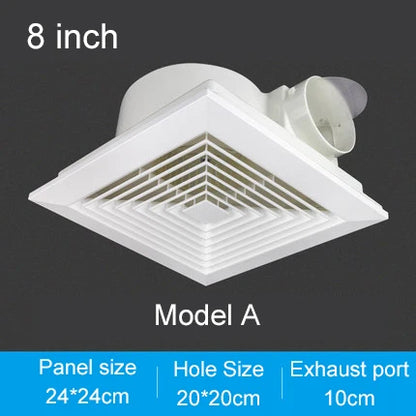 Suspended Ceiling Exhaust Fan 6/8 Inch Living Room Bathroom Duct Air Vent