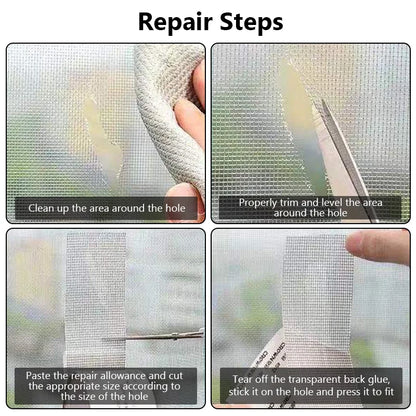 Self Adhesive Window Screen Repair Patch - Mesh Broken Holes Repair