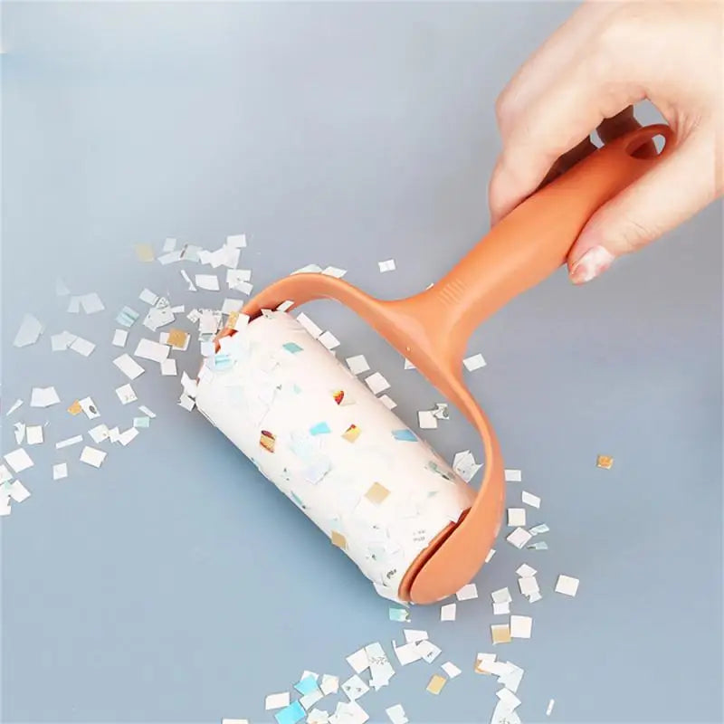 Tearable Roll Paper Sticky Roller
Dust Wiper Pet Hair Remover
Replaceable Cleaning Brush Accessories