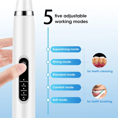 Ultrasonic Teeth Cleaner Brush
Electric Whitening Toothbrush
Oral Care Vibration Scaler