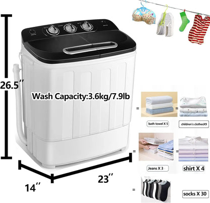 Tiktun Portable Washer and Dryer Combo XPB36-1288SA Mini Washing Machine, Black. 

Product name: Tiktun Portable Washer and Dryer Combo XPB36-1288SA Mini Washing Machine - Black