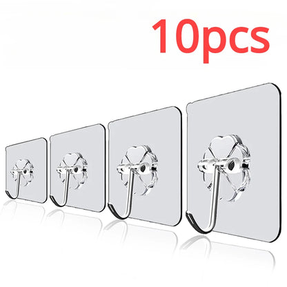 Transparent Self Adhesive Wall Hooks
Strong Hangers for Kitchen Bathroom
Decorative Wall Hanging Hooks