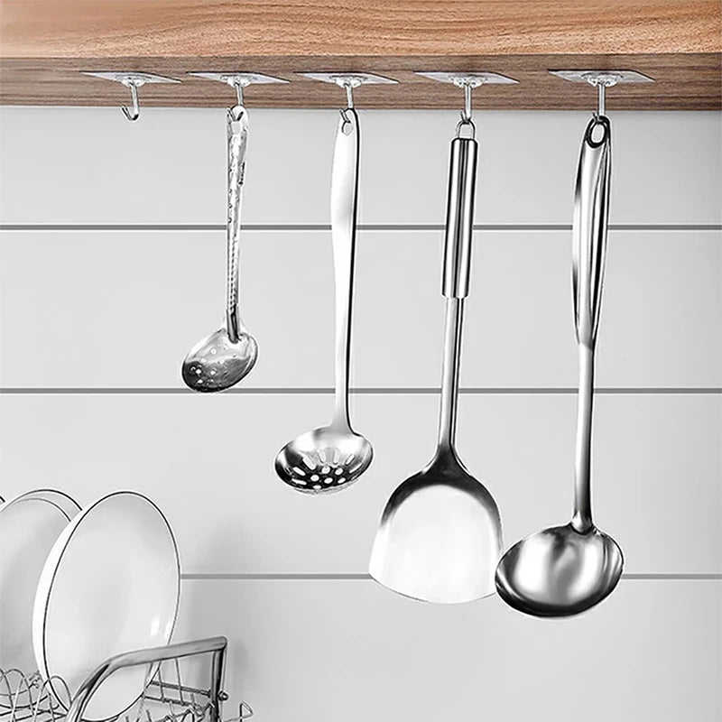 Transparent Self Adhesive Wall Hooks
Strong Hangers for Kitchen Bathroom
Decorative Wall Hanging Hooks