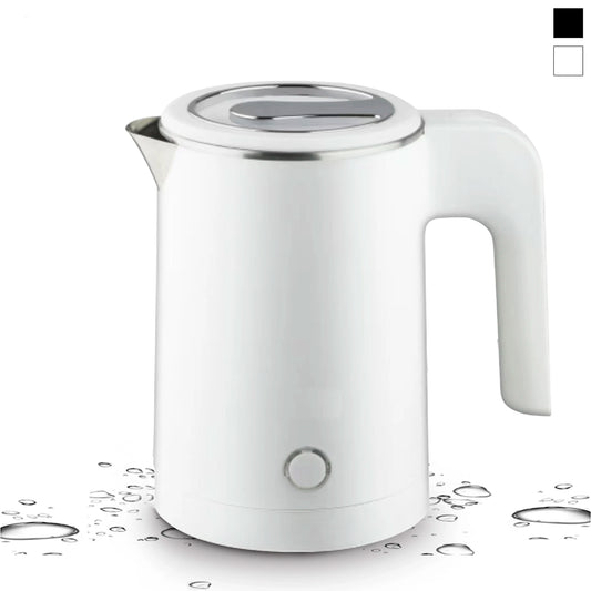 Travel Electric Kettle Tea Coffee 0.8L Stainless Steel - Portable Water Boiler Pot