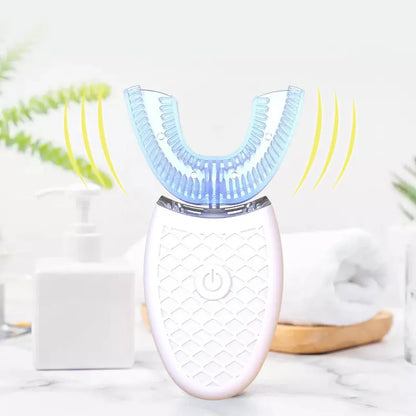 U-Type Toothbrush 360 Degrees Intelligent Silicon Head Sonic Electric Toothbrush Automatic USB Charge Waterproof Toothbrush