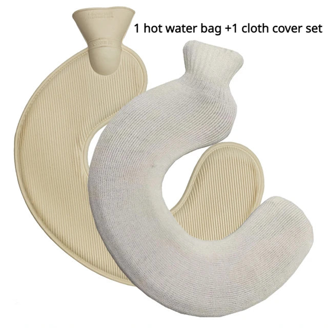 U-shaped Hot Water Bottle Bag with Cloth Cover Set
1L Portable Winter Warm Hot Water Bottle
Neck Shoulder Warmer