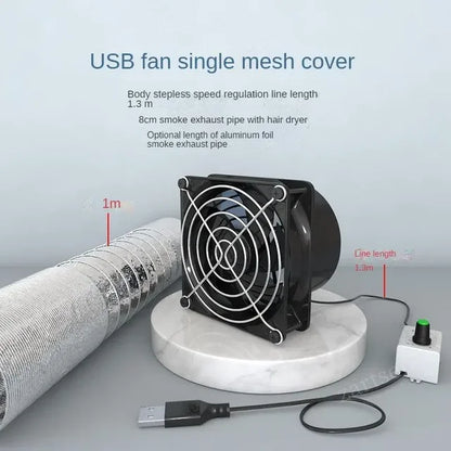 USB Adjustable Speed Solder Smoke Absorber ESD Fume Extractor Fan