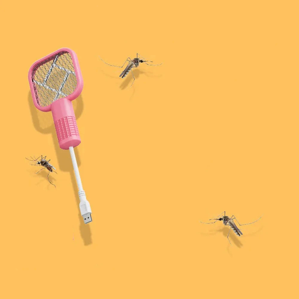 USB Mini Electric Mosquito Swatter Fly Bug Zapper
UV Light Insect Racket Rechargeable Trap
Summer Fly Swatters for Home Outdoor