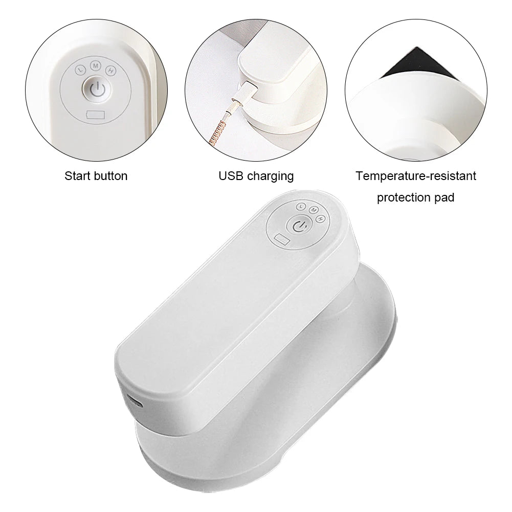 USB Rechargeable Handheld Fabric Steam Iron Steamer
Iron Removes Wrinkle Wireless Electric Travel Garment Steamer