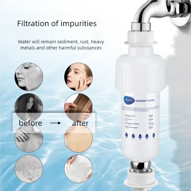 Universal Pre-filter Set
Water Purifier Shower Replacement
Washing Machine Water Filter
Toilet Tilter Replacement