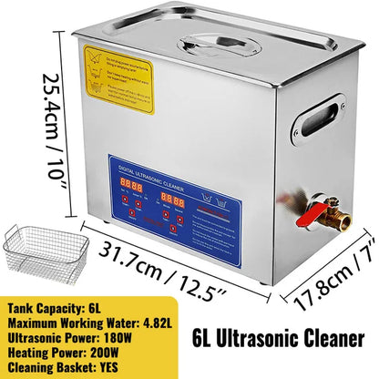 VEVOR Ultrasonic Cleaner 
1.3L
2L
3L
6L
10L
15L
22L
30L 
Portable Washing Machine 
Lave-Dishes 
Diswasher Ultrasound 
Home Appliances