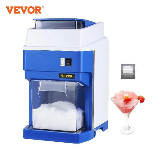 Commercial Ice Shaver Electric Ice Crusher Stainless Steel Snow Cone Shaved Ice Machine 650W Snowmaker