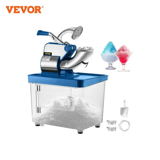 VEVOR Commercial Ice Crusher
300W Electric Snow Cone Machine
Dual Blades Stainless Steel Shaved Ice Machine
Family Bars