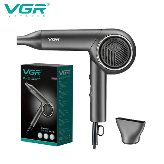 VGR Professional Hair Dryer with Cold and Hot Adjustment, Negative Ion Foldable Handle Hair Dryer