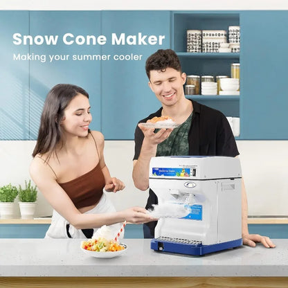 VIVOHOME Electric Ice Crusher Shaver Snow Cone Maker Machine 265lbs/hr