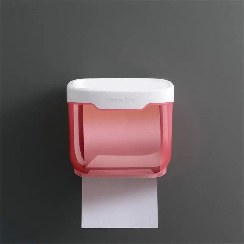 Bathroom Tissue Storage Box Wall Mount
Punch-Free Toilet Paper Holder Shelf Organizer