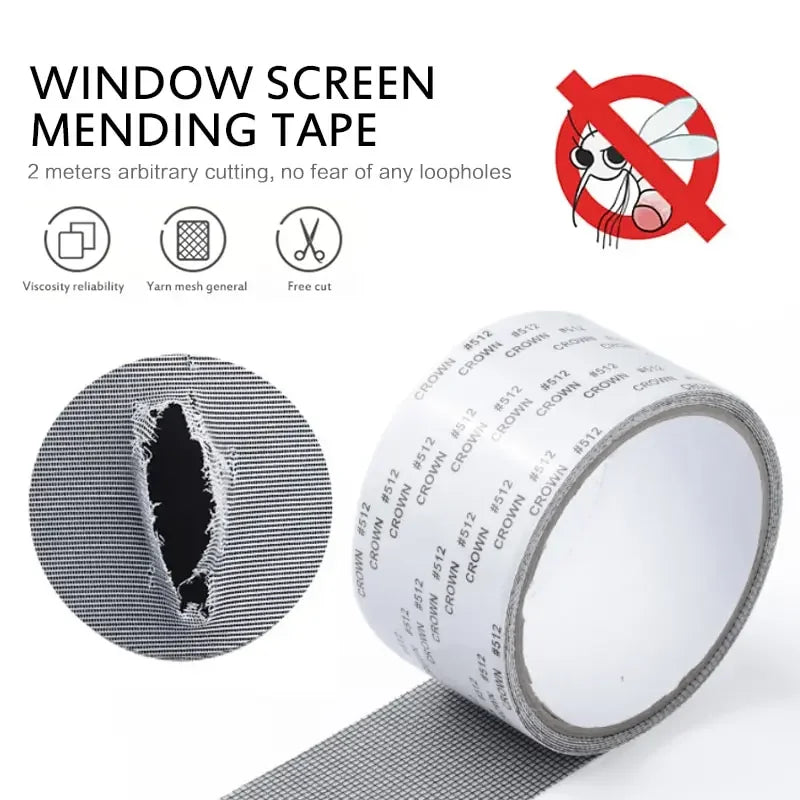 Window Screen Repair Tape
Self-adhesive Net Door Fix Patch
Anti-Insect Mosquito Mesh 
Broken Holes Repair 
Subsidy Net Sticker.